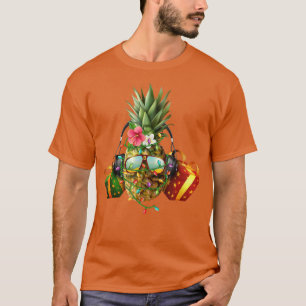 Funny Ananas Weihnachtsbaum Lichter Weihnachten We T-Shirt