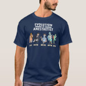 Funny Anästhesie Evolution Anästhesie Geschenk T-Shirt (Vorderseite)