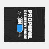 Funny Anästhesiologe Propofol Delivery Mode On Fleecedecke (Vorderseite (Horizontal))