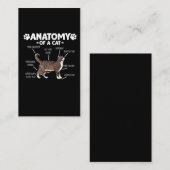 Funny Anatomie einer Katze Niedlich Kitty Lover Pe Visitenkarte (Vorne/Hinten)