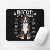 Funny Anatomy Bernese Mountain Dog Cute Berner Lov Mousepad (Mit Mouse)