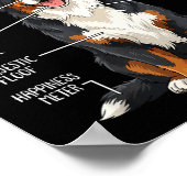 Funny Anatomy Bernese Mountain Dog Cute Berner Lov Poster (Ecke)