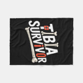 Funny Anatomy Going Tibia Okay Broken Leg Gift For Fleecedecke (Vorderseite (Horizontal))