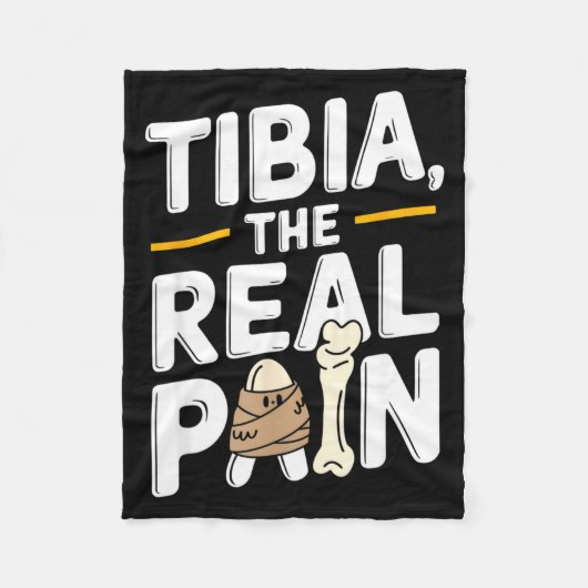 Funny Anatomy Going Tibia Okay Broken Leg Gift For Fleecedecke (Vorderseite)