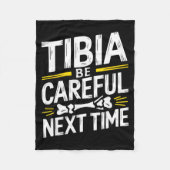 Funny Anatomy Going Tibia Okay Broken Leg Gift For Fleecedecke (Vorderseite)