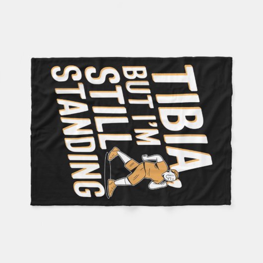 Funny Anatomy Going Tibia Okay Broken Leg Gift For Fleecedecke (Vorderseite (Horizontal))