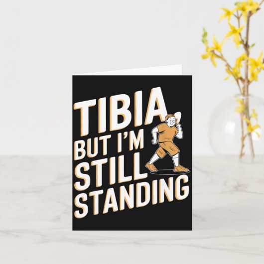 Funny Anatomy Going Tibia Okay Broken Leg Gift For Karte (Gelbe Blume)