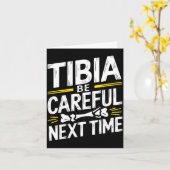 Funny Anatomy Going Tibia Okay Broken Leg Gift For Karte (Gelbe Blume)