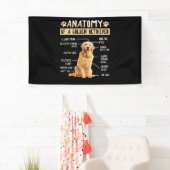 Funny Anatomy Golden Retriever Dog Lover Geschenk Banner (Insitu)