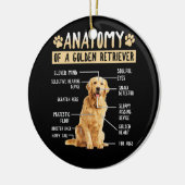 Funny Anatomy Golden Retriever Dog Lover Geschenk Keramik Ornament (Links)