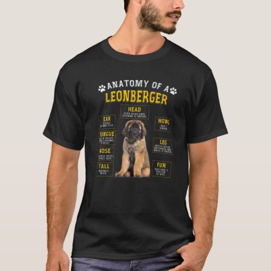Funny Anatomy Leonberger gibt Geschenke für Frauen T-Shirt (Vorderseite)