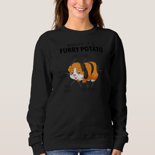 Funny Anatomy Of A Furry Potato Guinea Pig Lover G Sweatshirt (Vorderseite)