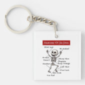 Funny Anatomy of Jiu Jitsu Submissions Technique Schlüsselanhänger (Vorderseite)