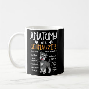 Funny Anatomy Schnauzer Dog Kaffeetasse