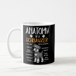 Funny Anatomy Schnauzer Dog Kaffeetasse
