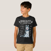 Funny Anatomy Siberian Husky Dog Lover T-Shirt (Vorne ganz)
