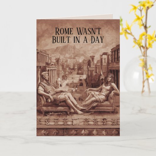 Funny Ancient Rom Thema Valentinstag Karte (Gelbe Blume)