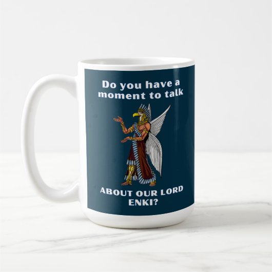 Funny Ancient UFO Annunaki Alien Kaffeetasse (Links)