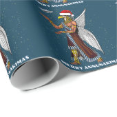 Funny Ancient UFO Annunaki Alien Weihnachten Geschenkpapier (Rolleneckpunkt)