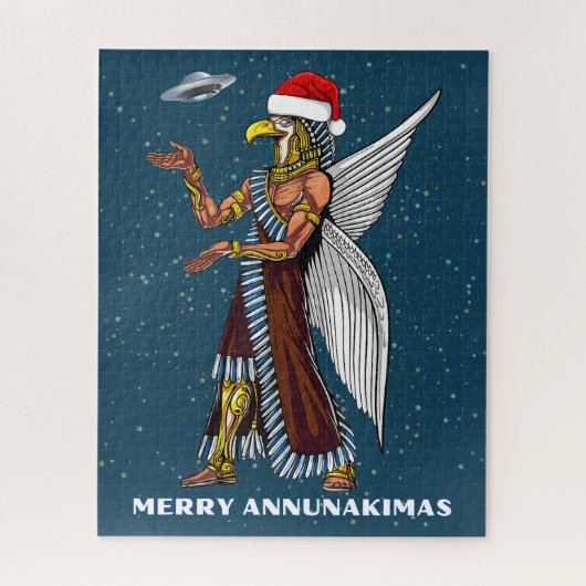 Funny Ancient UFO Annunaki Alien Weihnachten Puzzle (Vertikal)