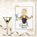 Funny and Classy Any Age Birthday Card for Her Karte<br><div class="desc">Is that Fabulous person celebrating a birthday?  This classy card can be personalized with her name and your birthday greeting!</div>