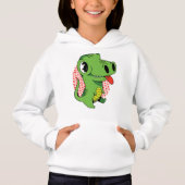 Funny And Cute Baby Dinosaur Hoodie (Vorderseite)