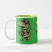 Funny and cute dino zweifarbige tasse (Links)
