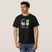 Funny And Cute Relax Alien And Astronaut T-Shirt (Vorne ganz)