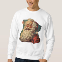 Funny and cute Santa Claus in vintage style