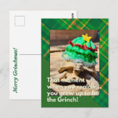 Funny and Festivoll Tortoise Weihnachten Postkarte (Vorne/Hinten)