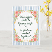 Funny and Heartfelt Colleague Goodbye Card Karte (Gelbe Blume)