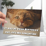 Funny and Humorous Cat Lovers Joke Happy Birthday Karte<br><div class="desc">John was a big cat lover, so when it came to choosing his birthday card, he knew exactly where to look. He had been searching for the perfect card for days, yet none of them quite hit the spot. Then, one day, he stumbled across exactly what he was looking for:...</div>