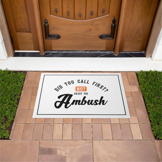 Funny and Humorous Welcome Matts | Ambush Fußmatte (Außenbereich)