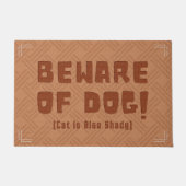 Funny and Humorous Welcome Matts | Hüten Sie sich Fußmatte (Vorderseite)