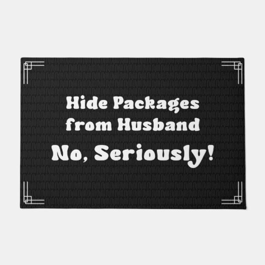 Funny and Humorous Welcome Matts | Pakete ausblend Fußmatte (Vorderseite)