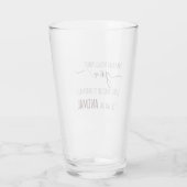 Funny and Naughty Typografy Drink Glass Glas (Rückseite)