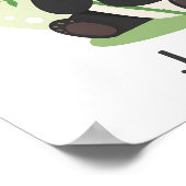 Funny and Relaxing Panda Poster (Ecke)
