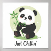 Funny and Relaxing Panda Poster (Vorne)