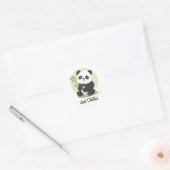 Funny and Relaxing Panda Runder Aufkleber (Umschlag)