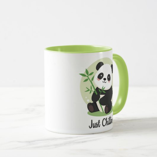 Funny and Relaxing Panda Tasse (VorderseiteRechts)
