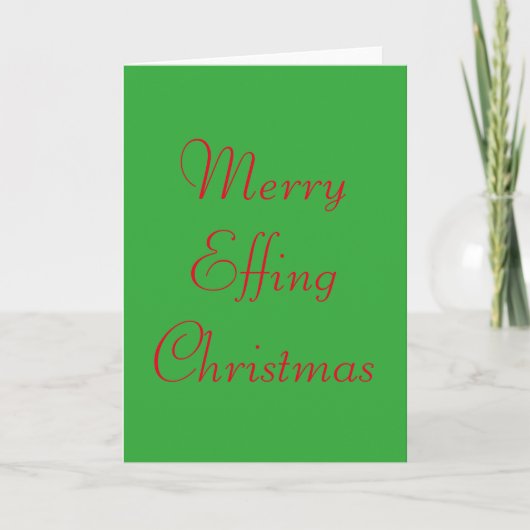 Funny and Rude Christmas Card Feiertagskarte (Vorderseite)