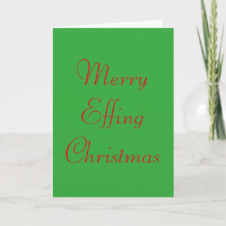 Funny and Rude Christmas Card Feiertagskarte