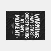 Funny And Sarcastic Design For Deep Thinkers Intro Fleecedecke (Vorderseite (Horizontal))