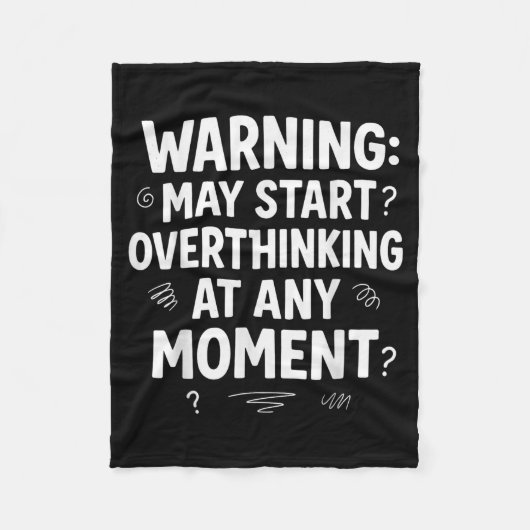 Funny And Sarcastic Design For Deep Thinkers Intro Fleecedecke (Vorderseite)