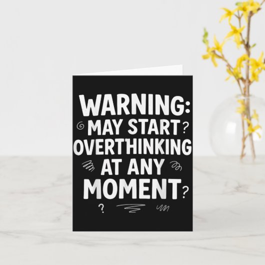 Funny And Sarcastic Design For Deep Thinkers Intro Karte (Gelbe Blume)