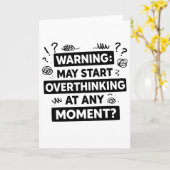 Funny and Sarcastic Design for deep Thinkers Karte (Gelbe Blume)