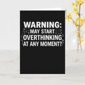 Funny and Sarcastic Design for deep Thinkers Karte (Gelbe Blume)