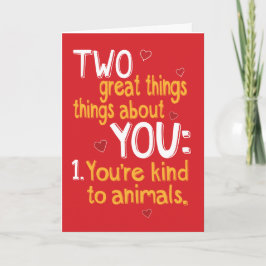 Funny and Slightly Naughty Valentine's Day Card Feiertagskarte