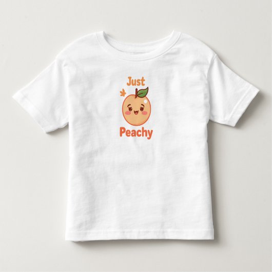 Funny and Sweet Peach Pun Kleinkind T-shirt (Vorderseite)