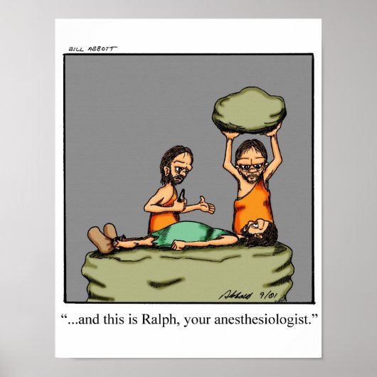 Funny Anesthesiologen Poster (Vorne)